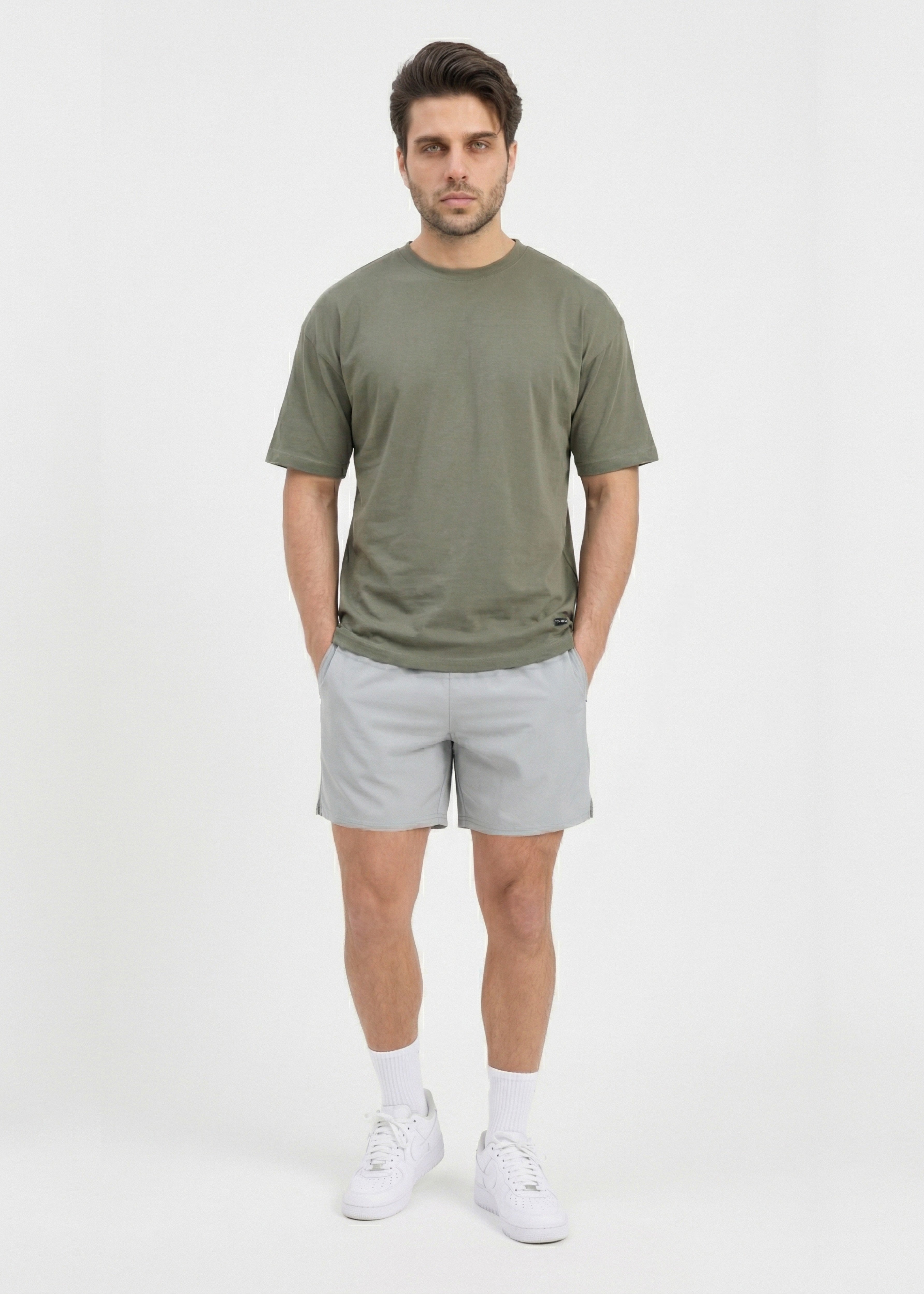 W Prime Oversized Tee - Pista Green 100% Cotton