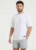 W Prime Oversized Tee - White 100% Cotton