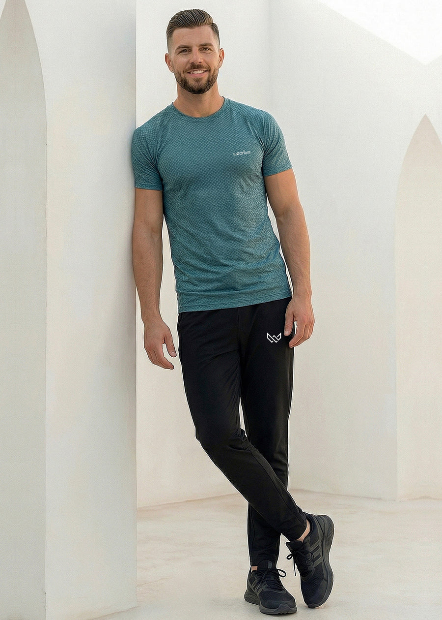 Textured AirLite Knit - Teal Tracksuit