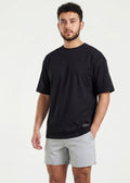 W Prime Oversized Tee - Black 100% Cotton