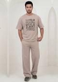 Premium Blockprint Co-ord - Camel Lounge Set