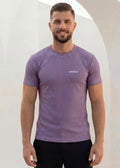 Flex Knitted Rib Tee - Lt Purple