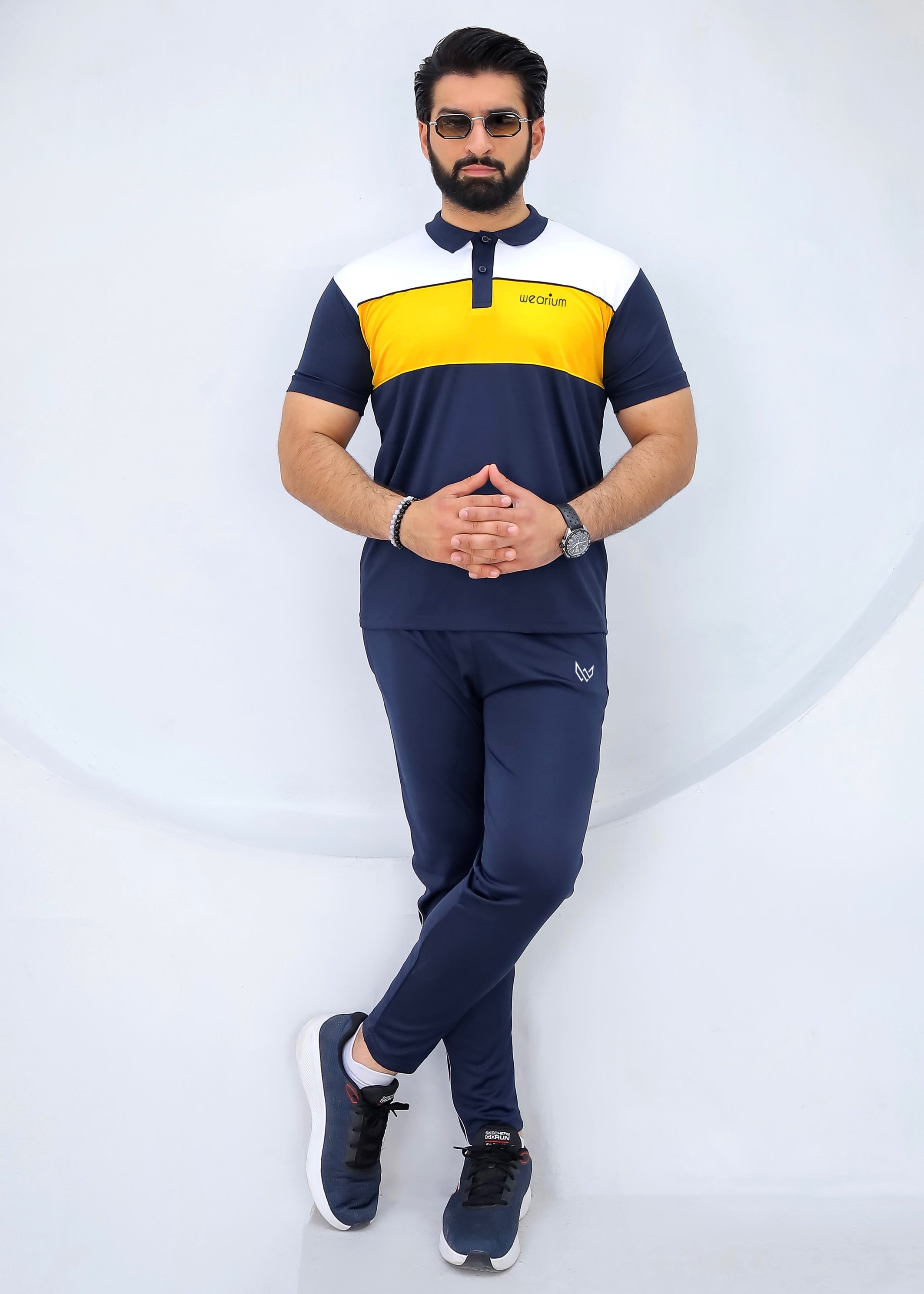 Sunburst Navy - Dri-Fit Polo Twinset