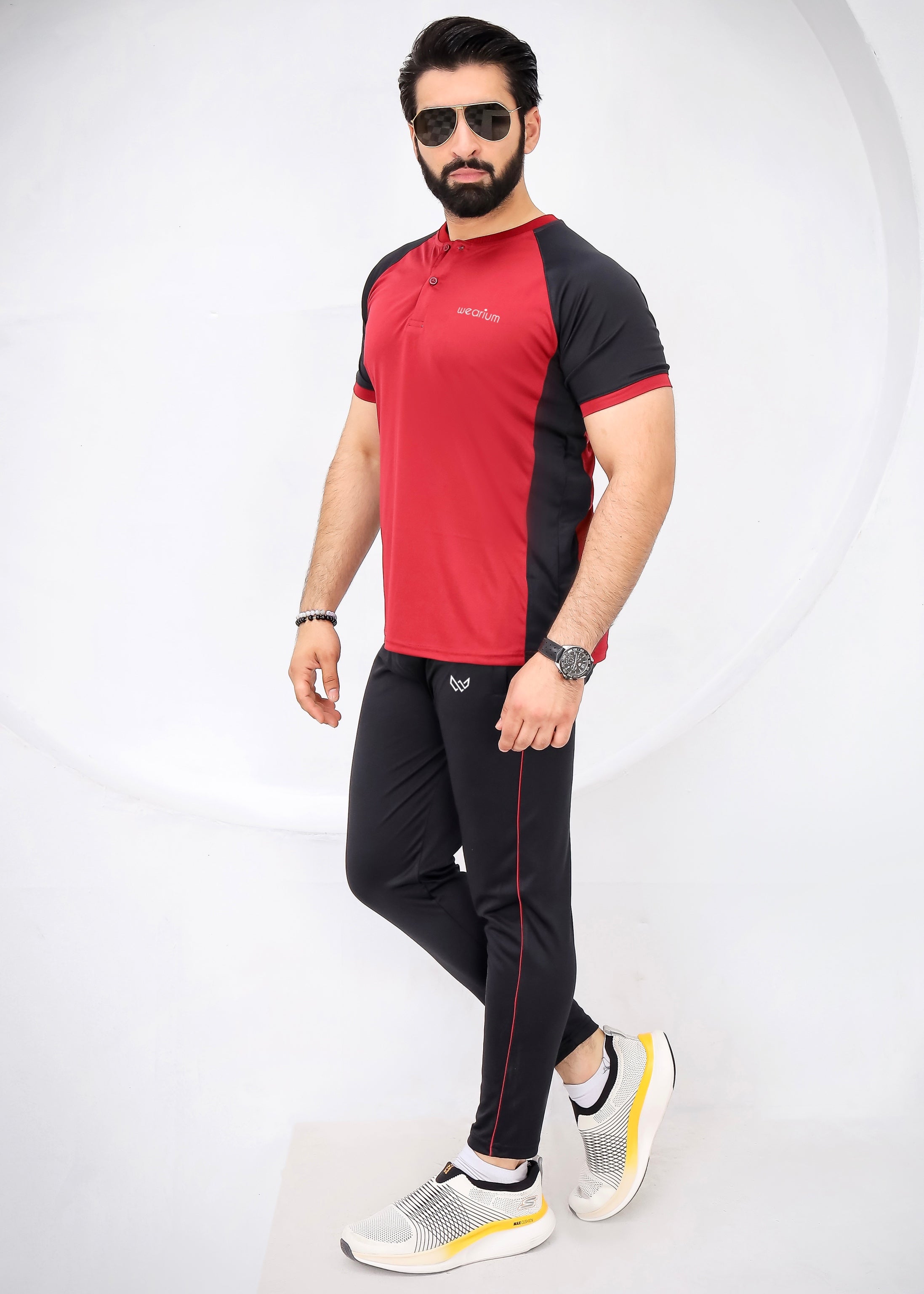 Neo Red Black - Dri-Fit Tracksuit