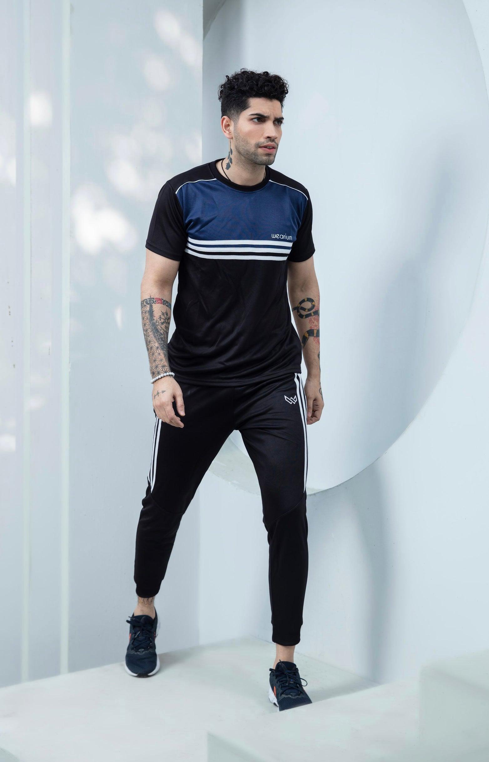 Navy Tyro Front - Dri-Fit Tracksuit